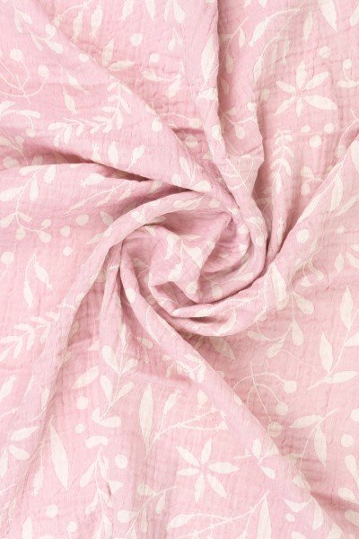 Lange en mousseline – Flora Pink