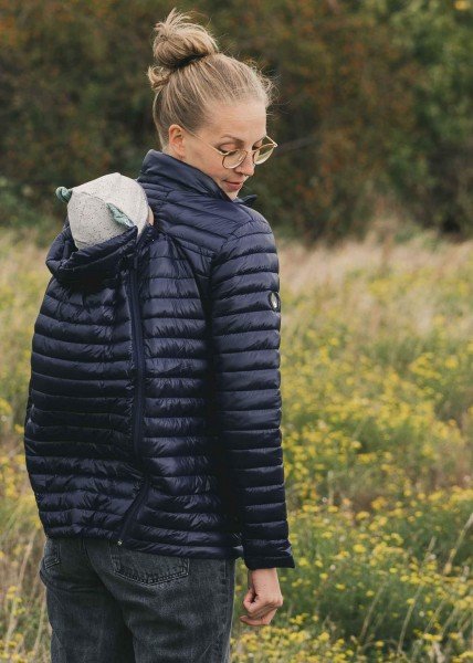 LIMAS Quilted Babywearing Jacket Mom – Navy blue